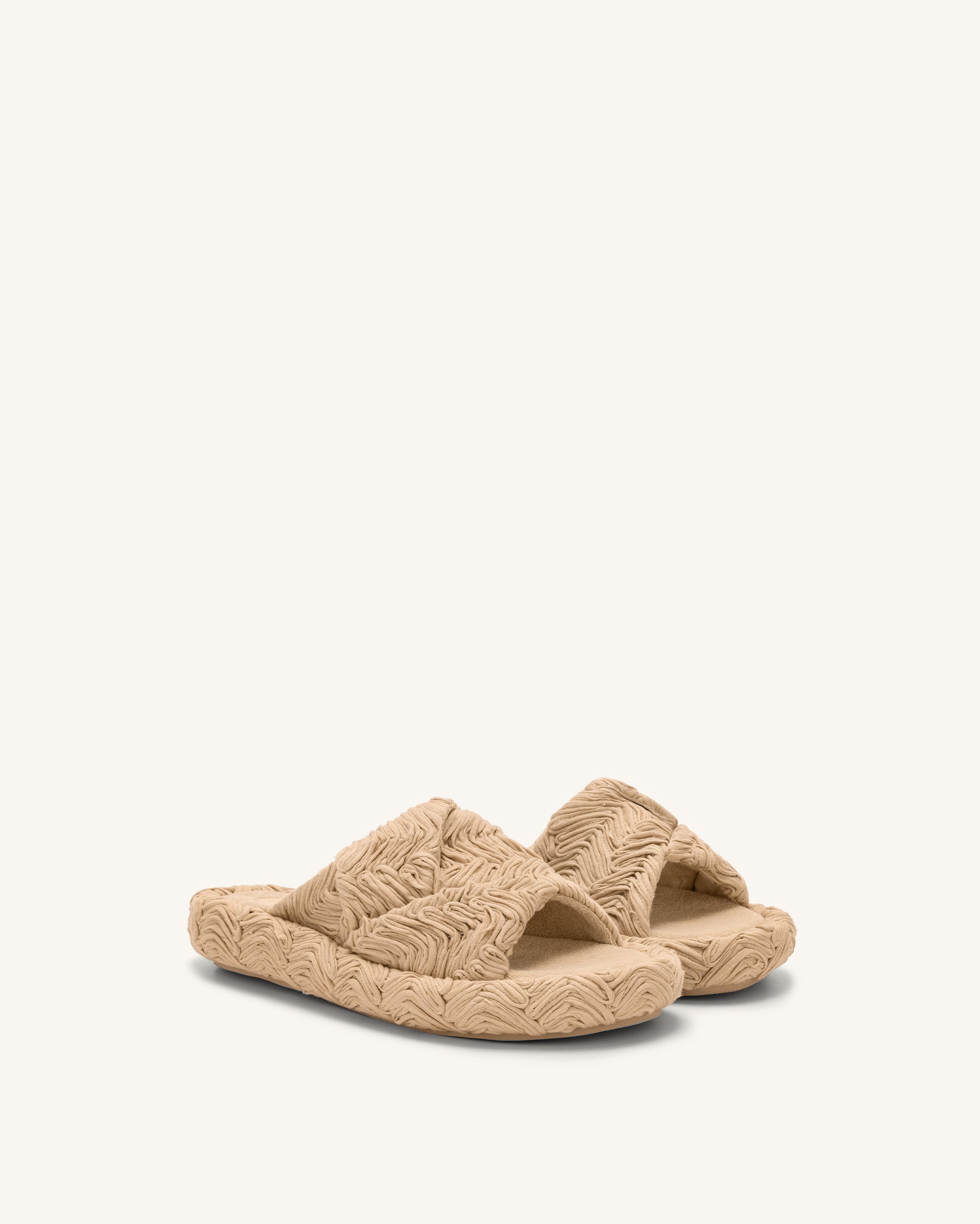 Lilah Woven Platform Sandal - Beige