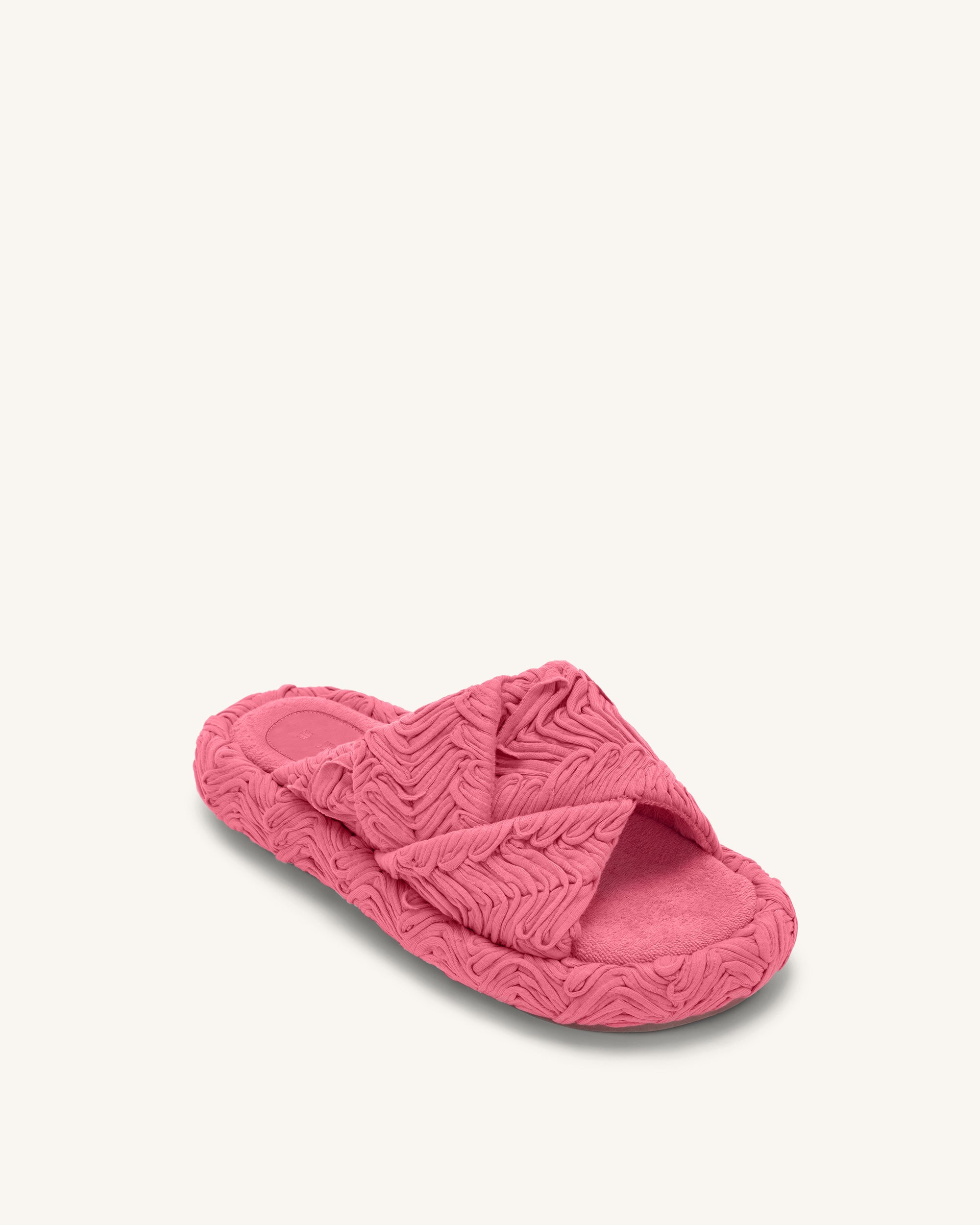 Lilah Woven Platform Sandal - Rose Red