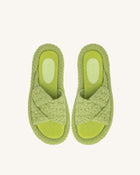 Lilah Woven Platform Sandal - Lime Green