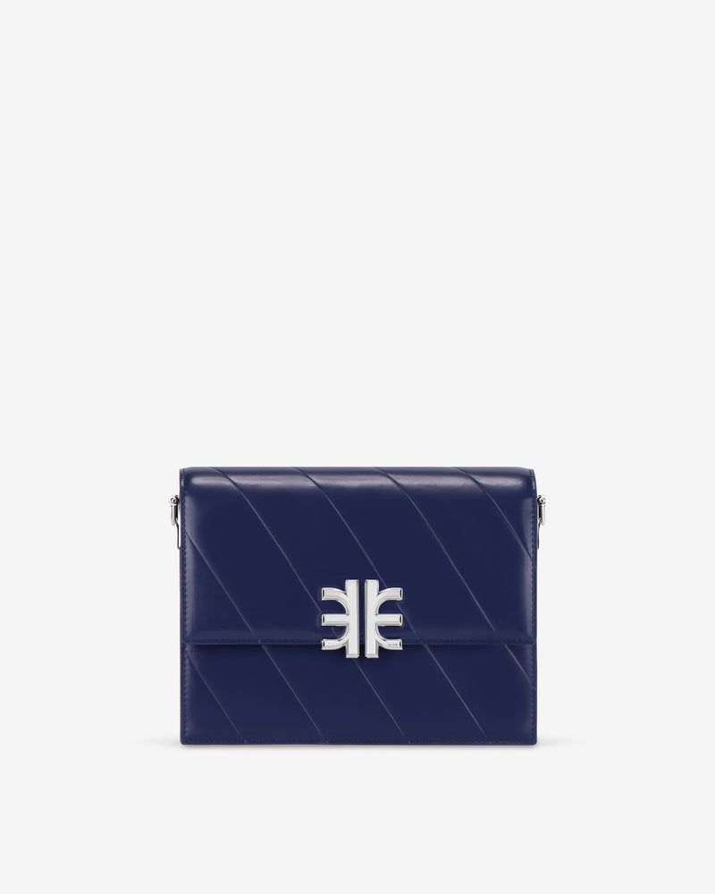 Mira Mini Flap Bag - Dark Blue