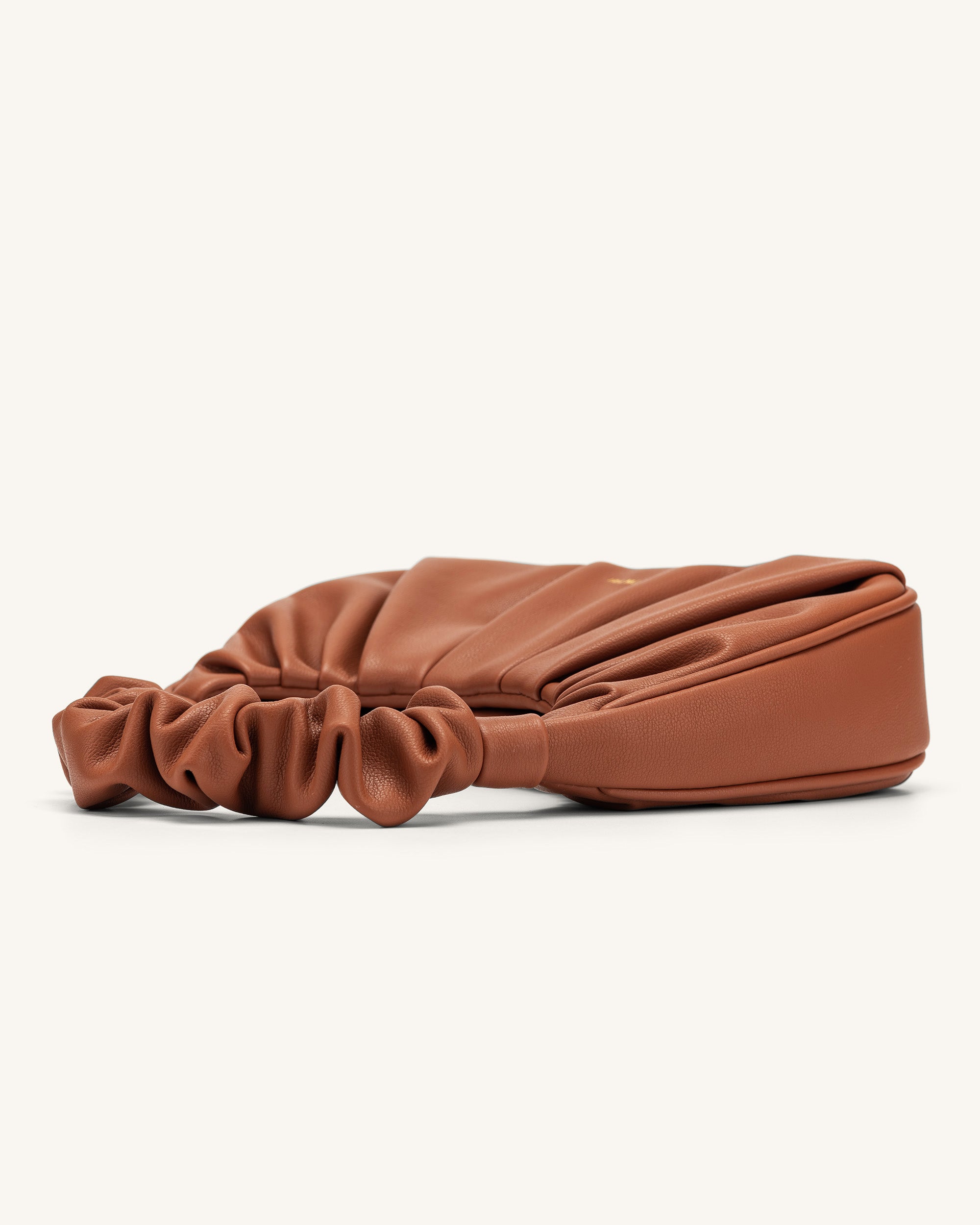 Gabbi Ruched Hobo Handbag - Nutella