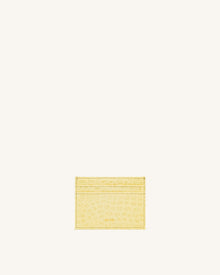 The Card Holder - Light Yellow Croc