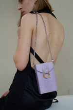 Lola Gradient Chain Phone Case - Purple Lizard