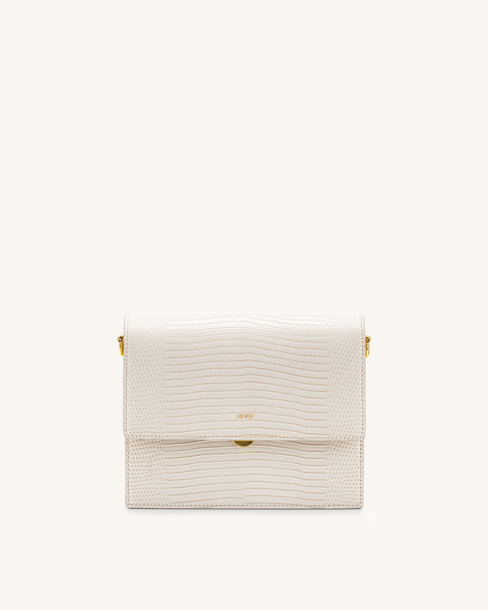 Mini Flap Crossbody - Ivory Lizard