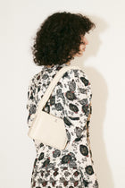 Rylee Pleated Drawstring Top Handle Bag - Off White