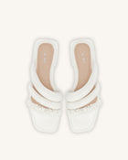 Jada Flat Mule - White