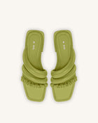 Jada Flat Mule - Lime Green