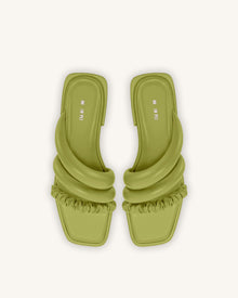 Jada Flat Mule - Lime Green