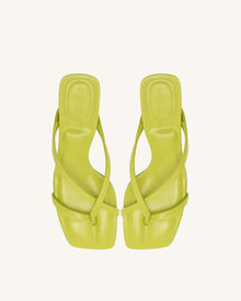 Maeve Strappy Mule - Lime Green