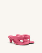 Talia Puffed Sandal - Rose Red