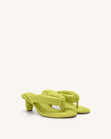 Talia Puffed Sandal - Lime Green