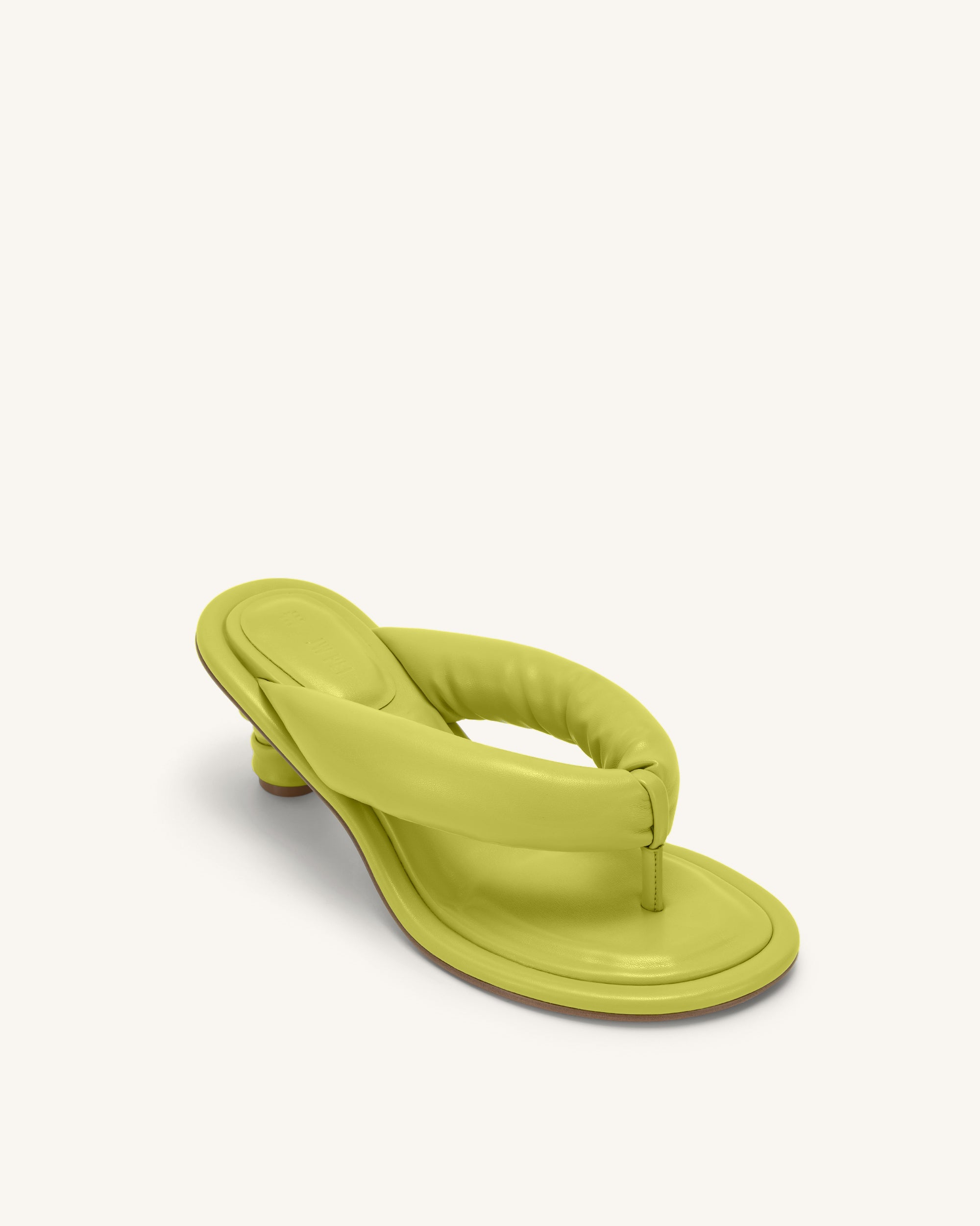 Talia Puffed Sandal - Lime Green