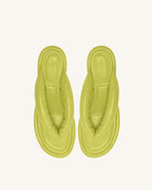 Talia Puffed Sandal - Lime Green