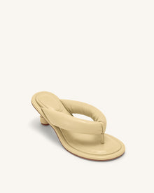 Talia Puffed Sandal - Butter