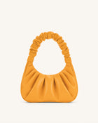 Gabbi Ruched Hobo Handbag - Candied Orange