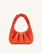 Gabbi Ruched Hobo Handbag - Scarlet