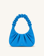 Gabbi Ruched Hobo Handbag - Lake Blue