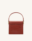 Lucy Bag -  Wine Red Croc