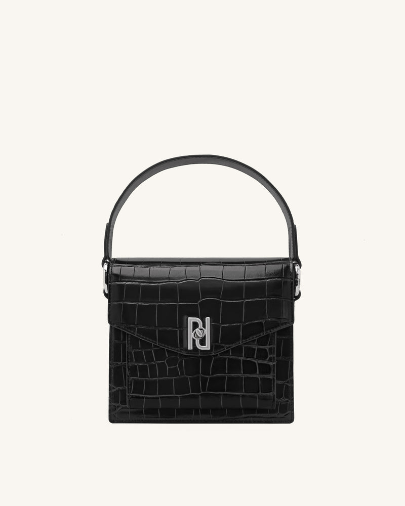 Lucy Bag - Black Croc