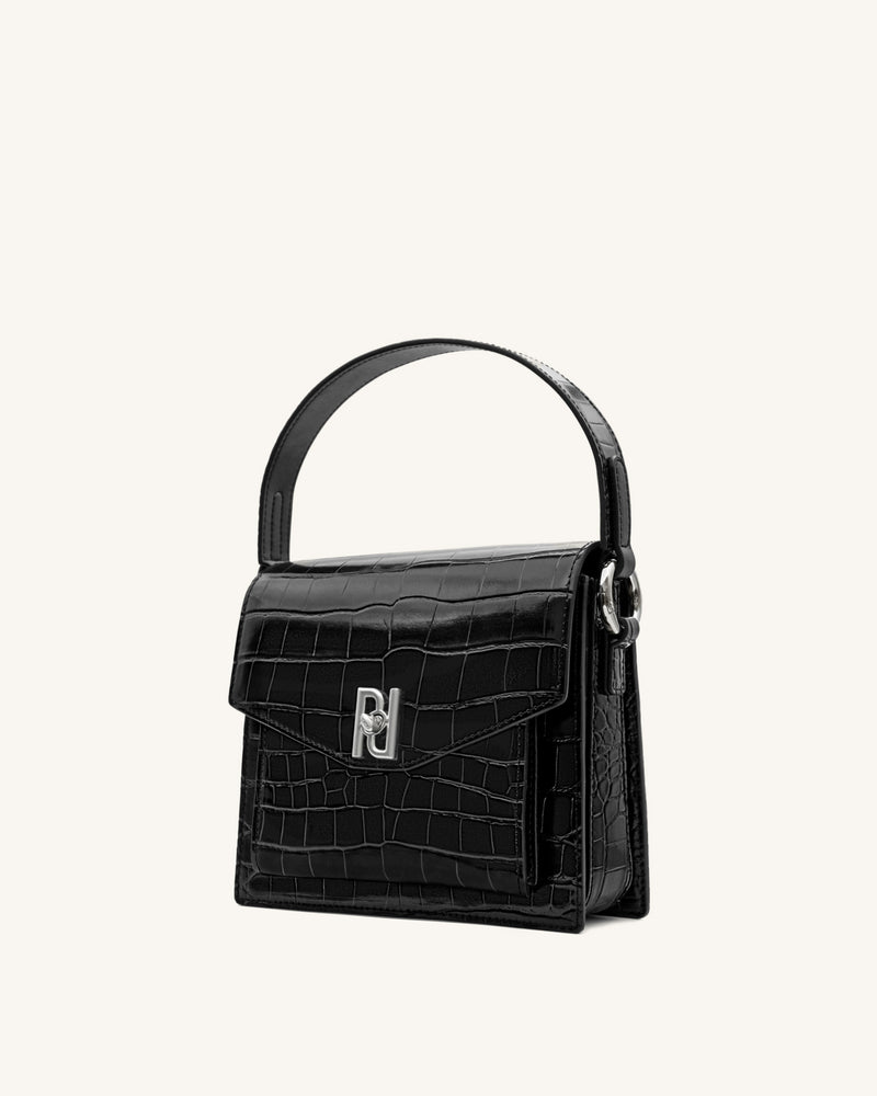 Lucy Bag - Black Croc