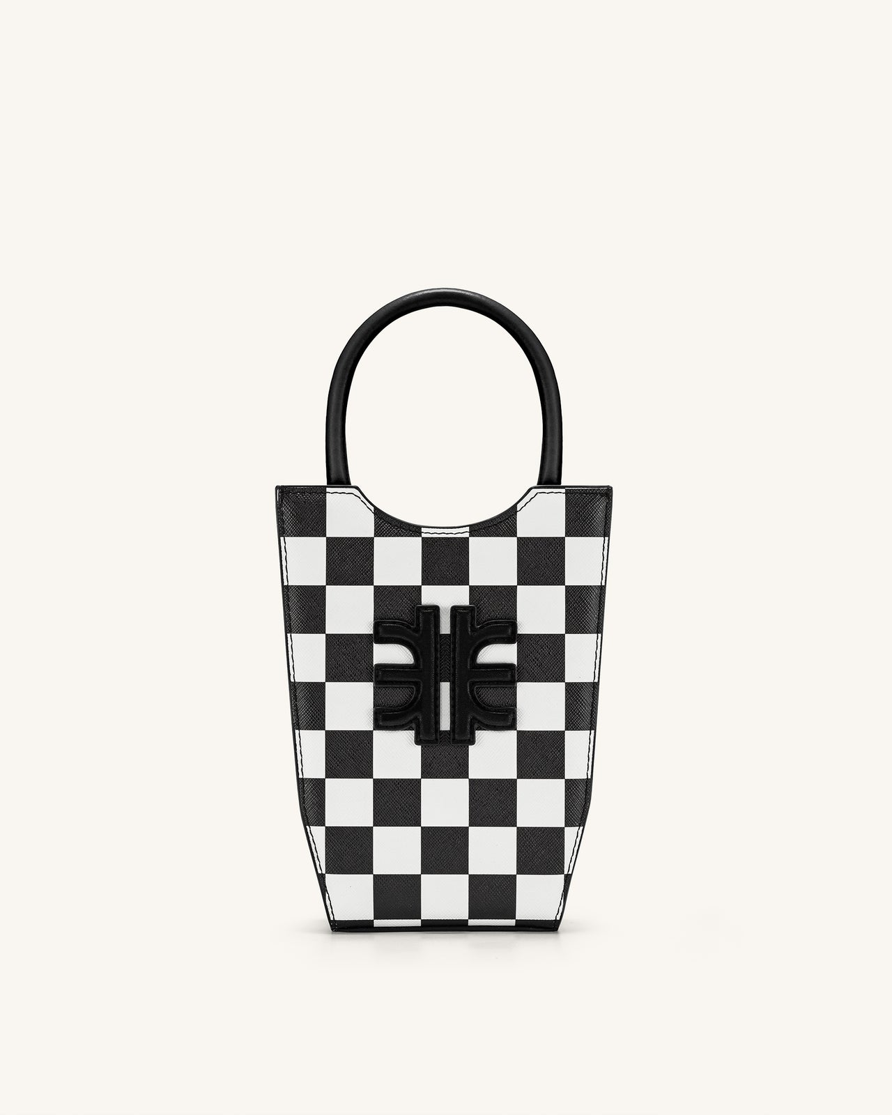 FEI Checkerboard Phone Bag - Black & White