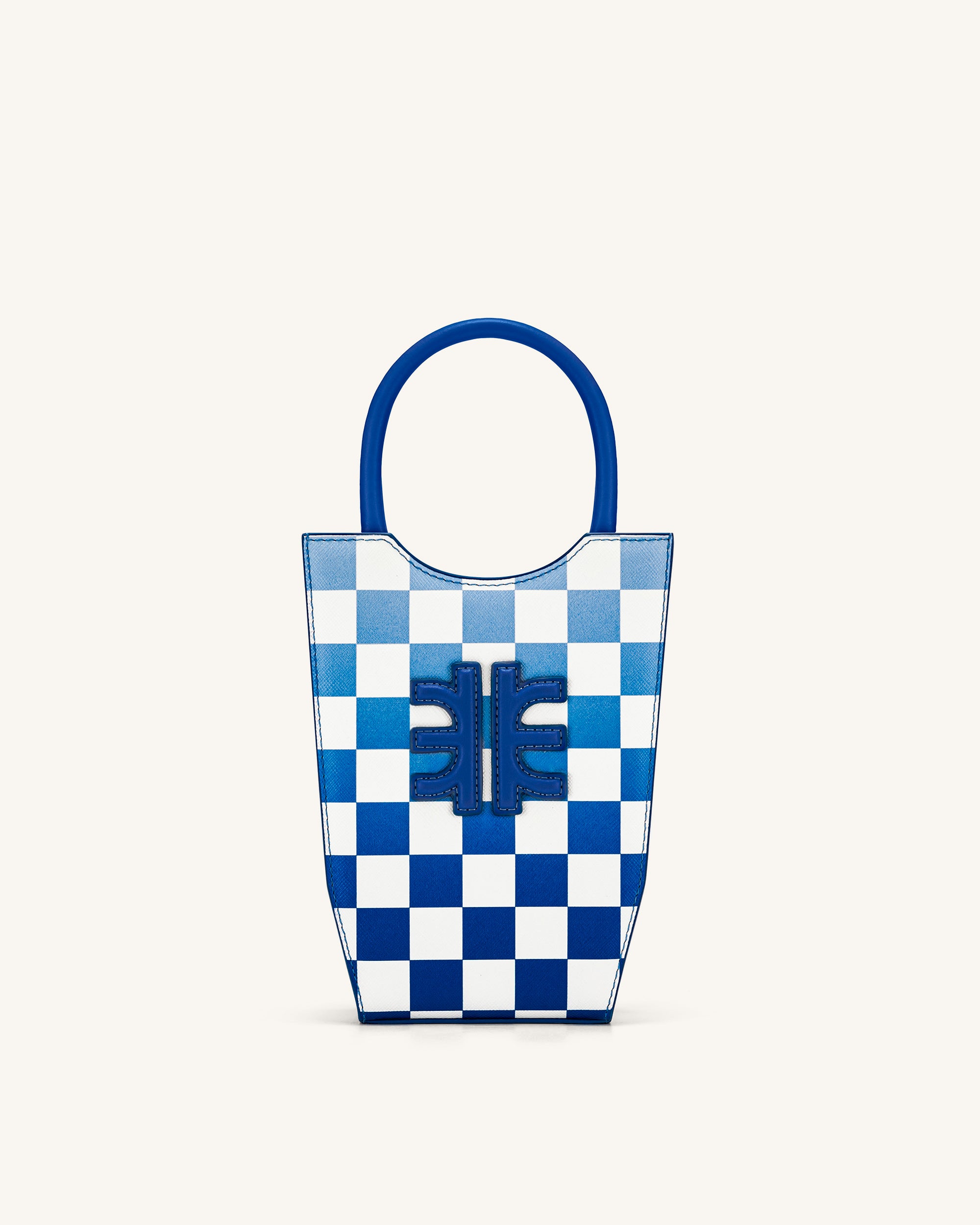 FEI Gradient Checkerboard Phone Bag - Dark Blue