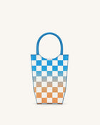 FEI Gradient Checkerboard Phone Bag - Lake Blue & Orange