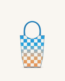 FEI Gradient Checkerboard Phone Bag - Lake Blue & Orange