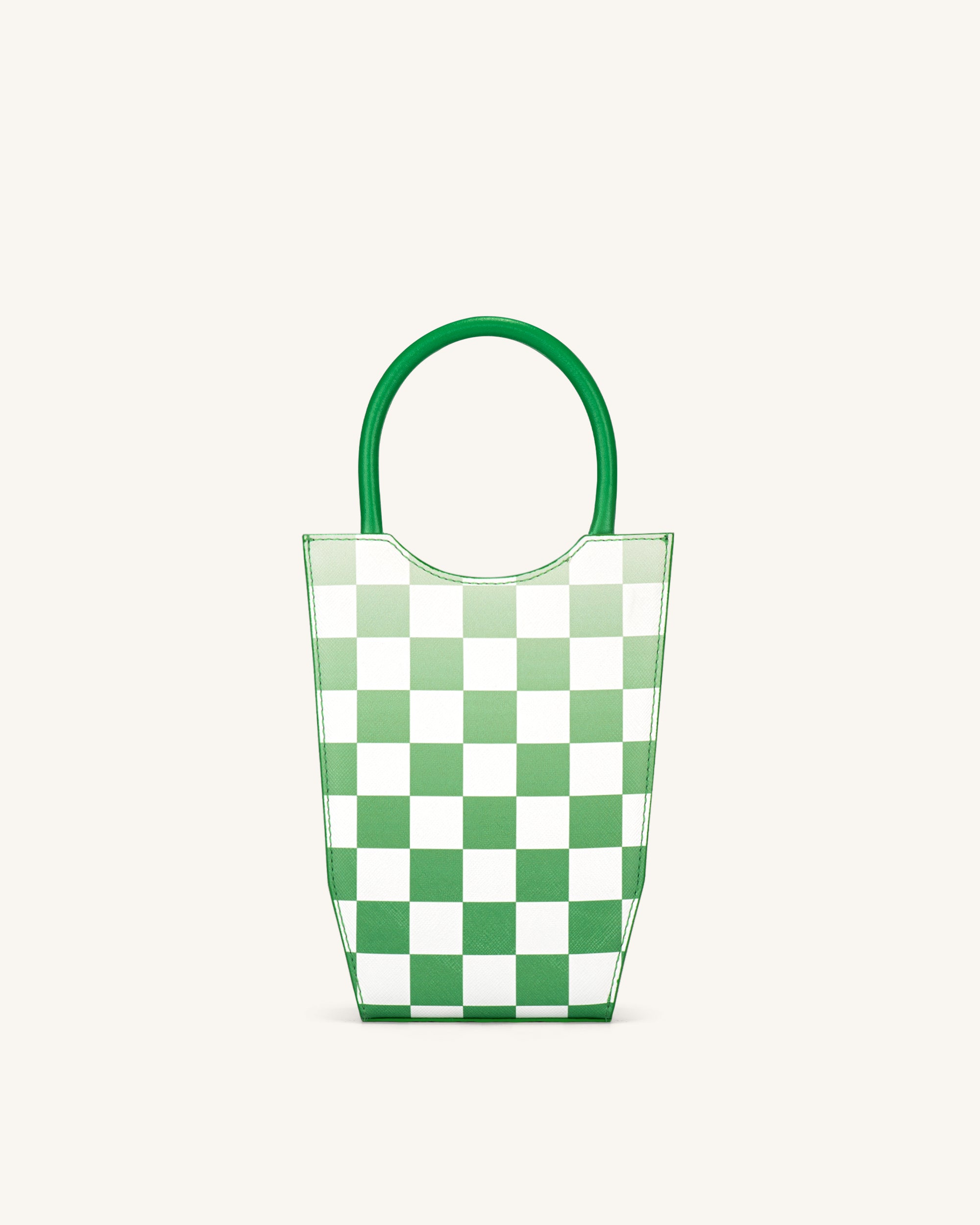 FEI Gradient Checkerboard Phone Bag - Grass Green