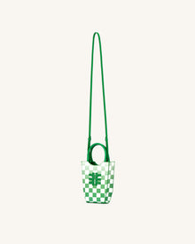 FEI Gradient Checkerboard Phone Bag - Grass Green