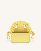 Rylee Pleated Drawstring Top Handle Bag - Light Yellow
