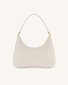 Ruby Shoulder Bag - White Croc