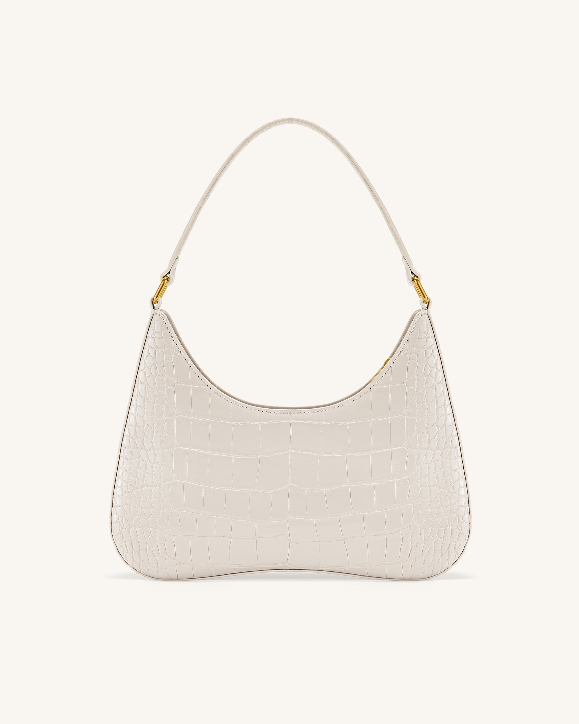 Ruby Shoulder Bag - White Croc