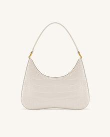 Ruby Shoulder Bag - White Croc