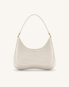 Ruby Shoulder Bag - White Croc