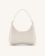 Ruby Shoulder Bag - White Croc