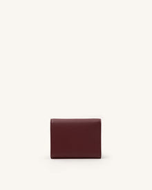 Stella Wallet - Burgundy Grained Vegan Leather