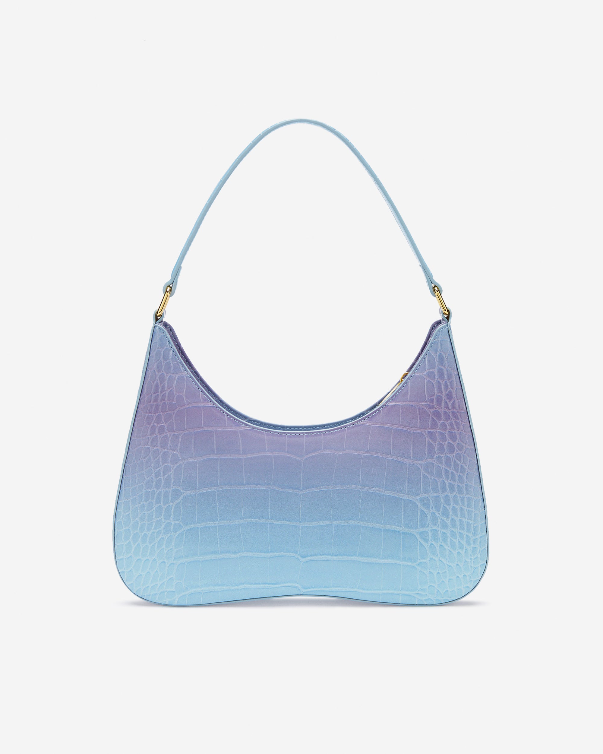 Ruby Shoulder Bag -  Blue & Purple Gradient Croc