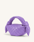 Croissant Top Handle Bag - Purple
