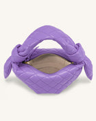 Croissant Top Handle Bag - Purple