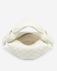 Croissant Top Handle Bag - White