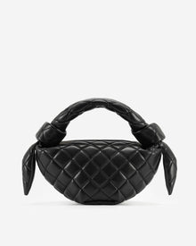Croissant Top Handle Bag - Black