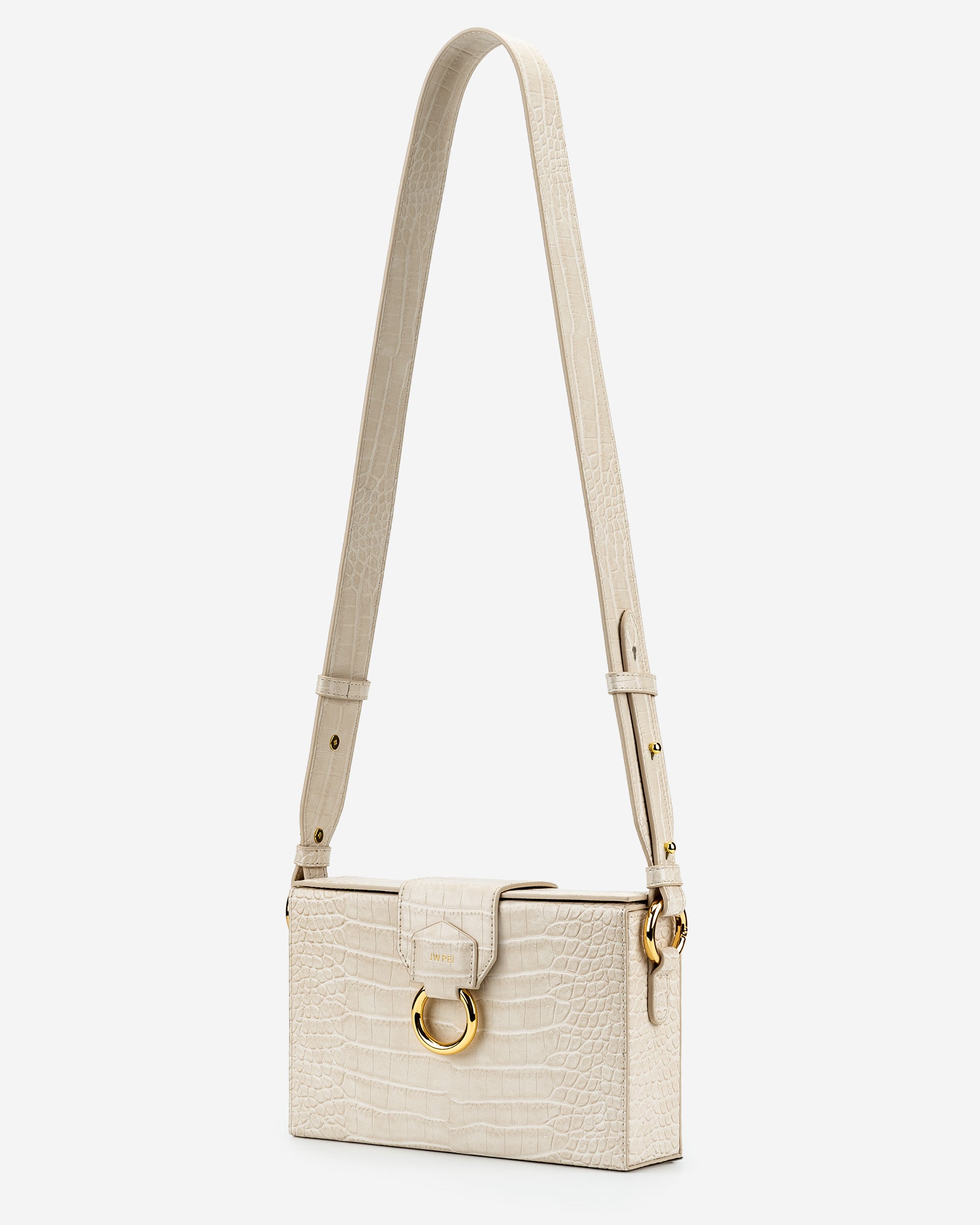 Grace Box Bag - Ivory  Croc
