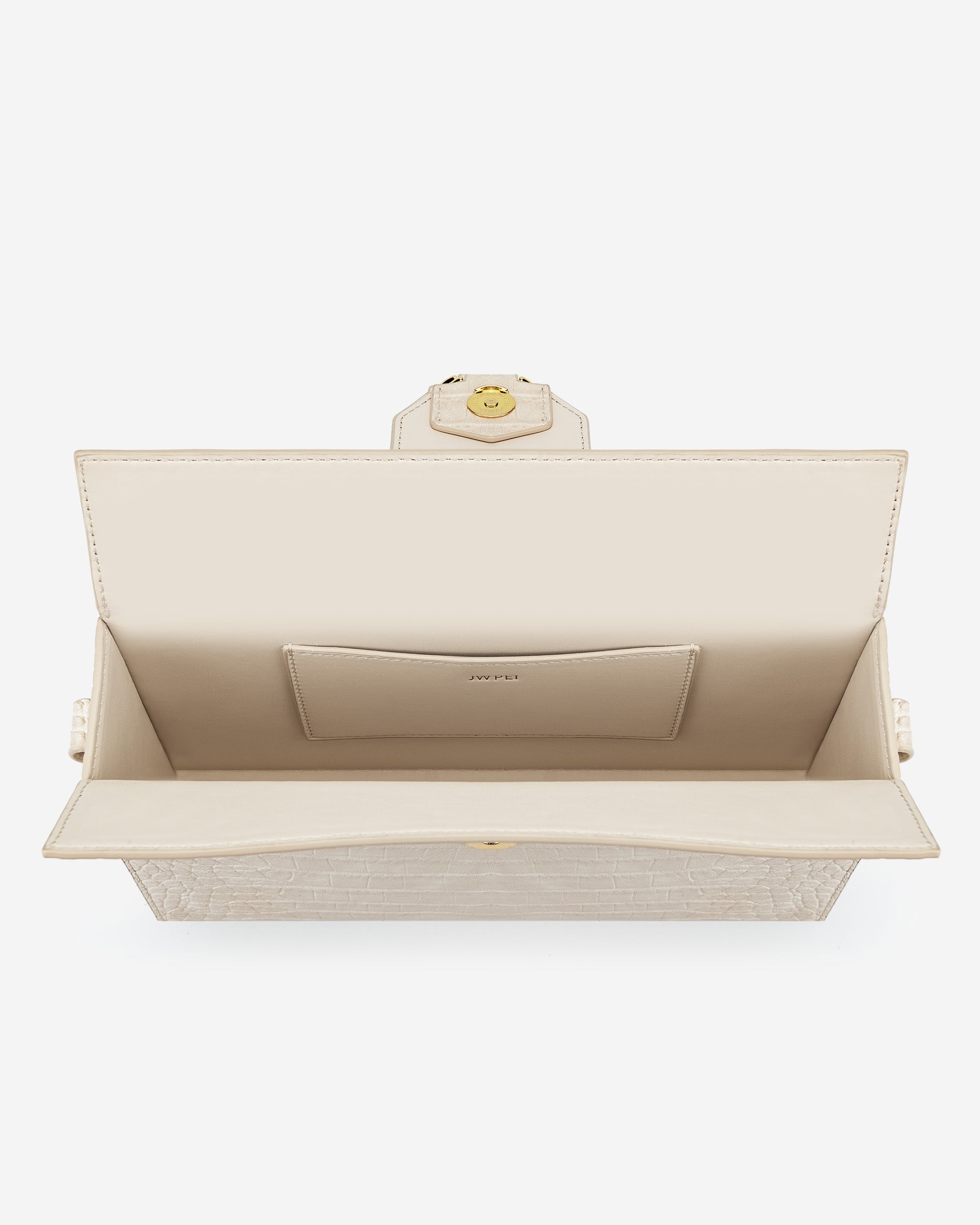 Grace Box Bag - Ivory  Croc