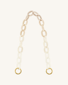 Mya Gradient Acrylic Chain Strap - Ivory