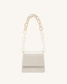 Mya Gradient Acrylic Chain Strap - Ivory