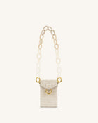 Mya Gradient Acrylic Chain Strap - Ivory