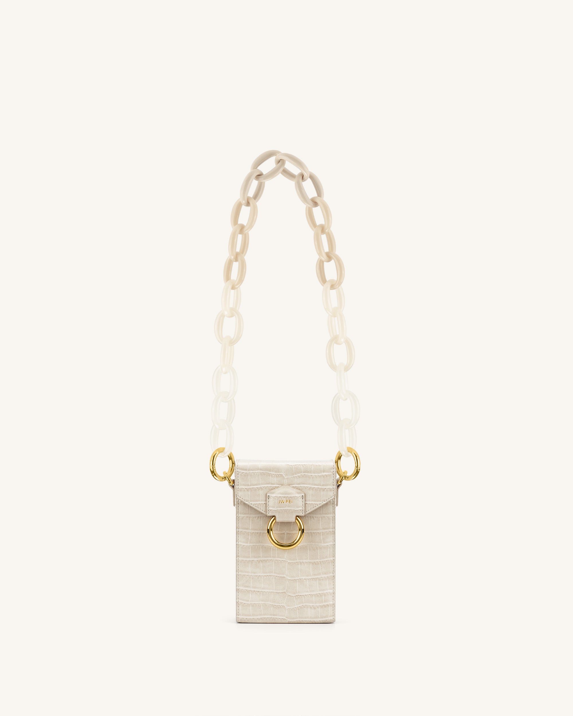 Mya Gradient Acrylic Chain Strap - Ivory