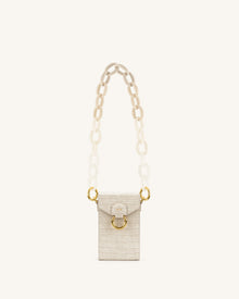 Mya Gradient Acrylic Chain Strap - Ivory