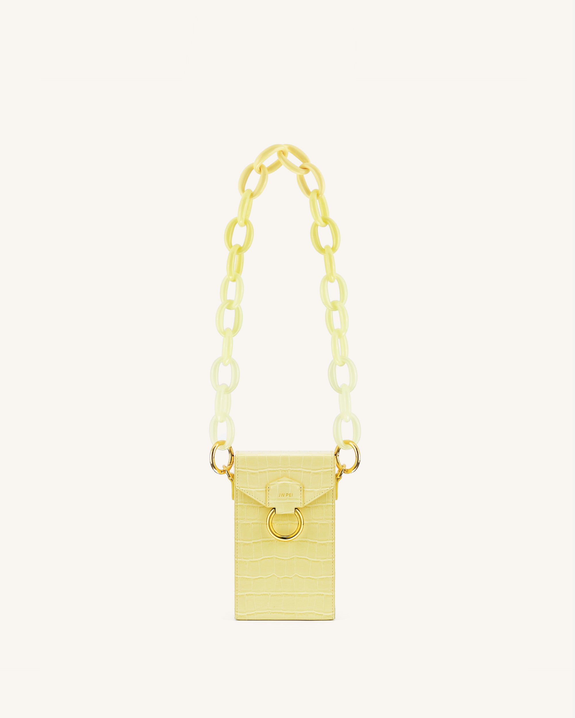 Mya Gradient Acrylic Chain Strap - Yellow